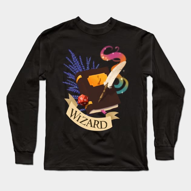Wizard Long Sleeve T-Shirt by TheOakyDeer